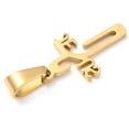 thumbnail image 2 of 5Pcs Easter 304 Stainless Steel Pendants Cross with Word Golden for Women Birthday Festival Elegant Gifts Personalized Jewelry 21x12x1.2mm Hole: 3.5x7mm, 2 of 2