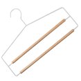 thumbnail image 1 of RENACLIPY Multi Function White Pants Hanger for Home Closet Space Saving and Wrinkle Free, 1 of 8
