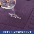 thumbnail image 4 of Superior Leo Cotton Geometric Border Bath Mat, 22" x 35", Set of 2, Eggplant, 4 of 10