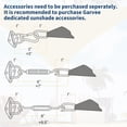 thumbnail image 3 of Outdoor Triangle Sun Shade Sail – UV Block Breathable Canopy – Durable Patio & Garden Sun Protection – Easy Installation – 16x16x16FT, Sand, 3 of 9