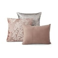 thumbnail image 3 of Mainstays 7-Piece Velvet Comforter Set, Blush, Full/Queen, Shams, 3 Dec Pillows and Bed Skirt, 3 of 6