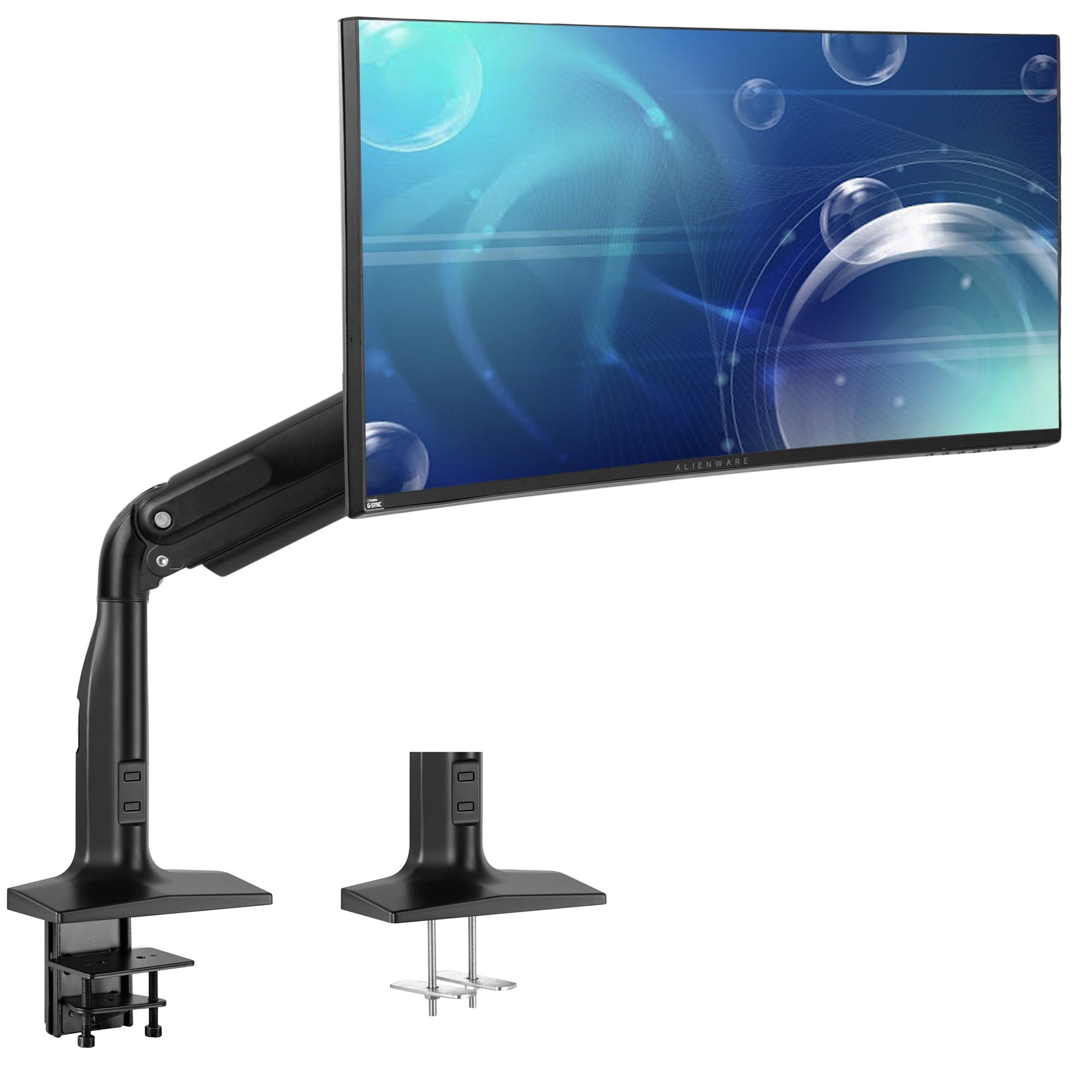 Color : Picture Color Creative Aluminum Alloy Pressure Arm Foldable Computer Stand LCD Monitor Stand 