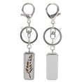 thumbnail image 4 of Aroma Oil Keychain, Leaf Pattern  Hollow Essential Oil Diffuser Keychain  For Work G0304,G0402, 4 of 8