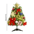 thumbnail image 3 of zhmrfg Mini Christmas Tree 18" Tabletop Artificial Tree With LED Lights Decorated Ornaments Holiday Home Decorations For Office Dorm Fireplace Table Christmas Celebration Gift, 3 of 6