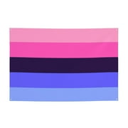 LGBTQ Omnisexual Pride Banner Backdrop Flag Tapestry Party Photography Background Wall Decor 47x71in