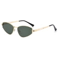 thumbnail image 4 of Lunettes Anti-Lumière en Métal Punk pour Femmes Mode Cyclisme Extérieur Hommes Lunettes Rétro Colorées UV400, 4 of 5