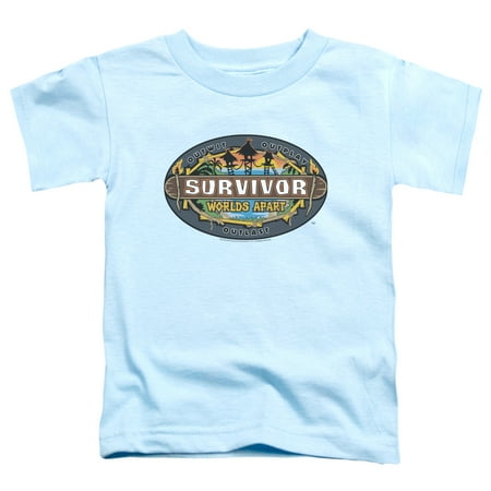 

Survivor - Worlds Apart Logo - Toddler Short Sleeve Shirt - 2T