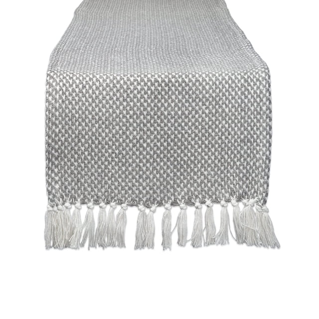 Camino de Mesa DII de Punto de Algodón 38x183 cm Gris