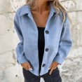 thumbnail image 2 of Veste pour Femmes, Cardigan à Boutons et Col Rabattu Manches Longues Décontracté, Cardigan pour Femmes, 2 of 8