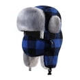 thumbnail image 4 of Men Women Winter Trapper Hat, Fleece Lined Cold Proof Ear Flap Hat, Adjustable Russian Hat for Extreme Cold Weather Outdoor and Daily Wear Dark Blue, 4 of 4