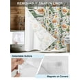 thumbnail image 3 of No Hook Shower Curtain with Snap in Liner,Green Boots Lavender Flower Waterproof Bath Curtain Double Layers with See Through Top Window,Abstract Farm Scenery Hotel Shower Curtains 36x72in, 3 of 9