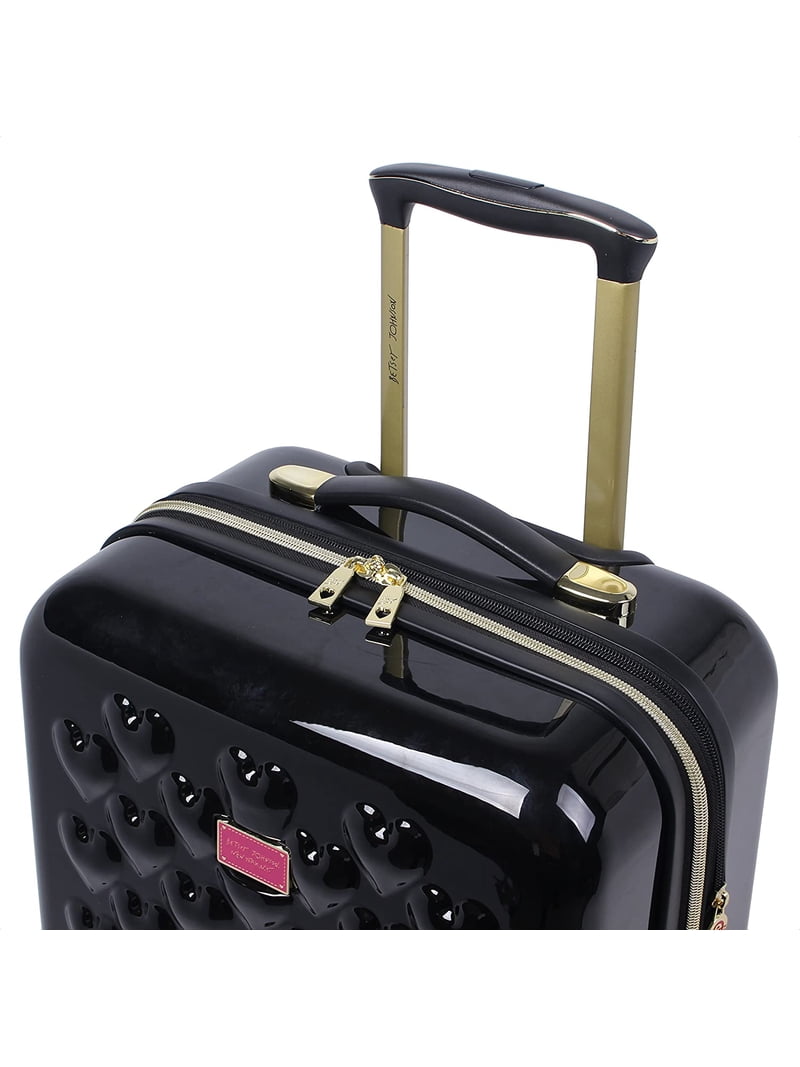 Betsey Johnson 26 Inch Expandable Hardside Spinner Luggage, Heart