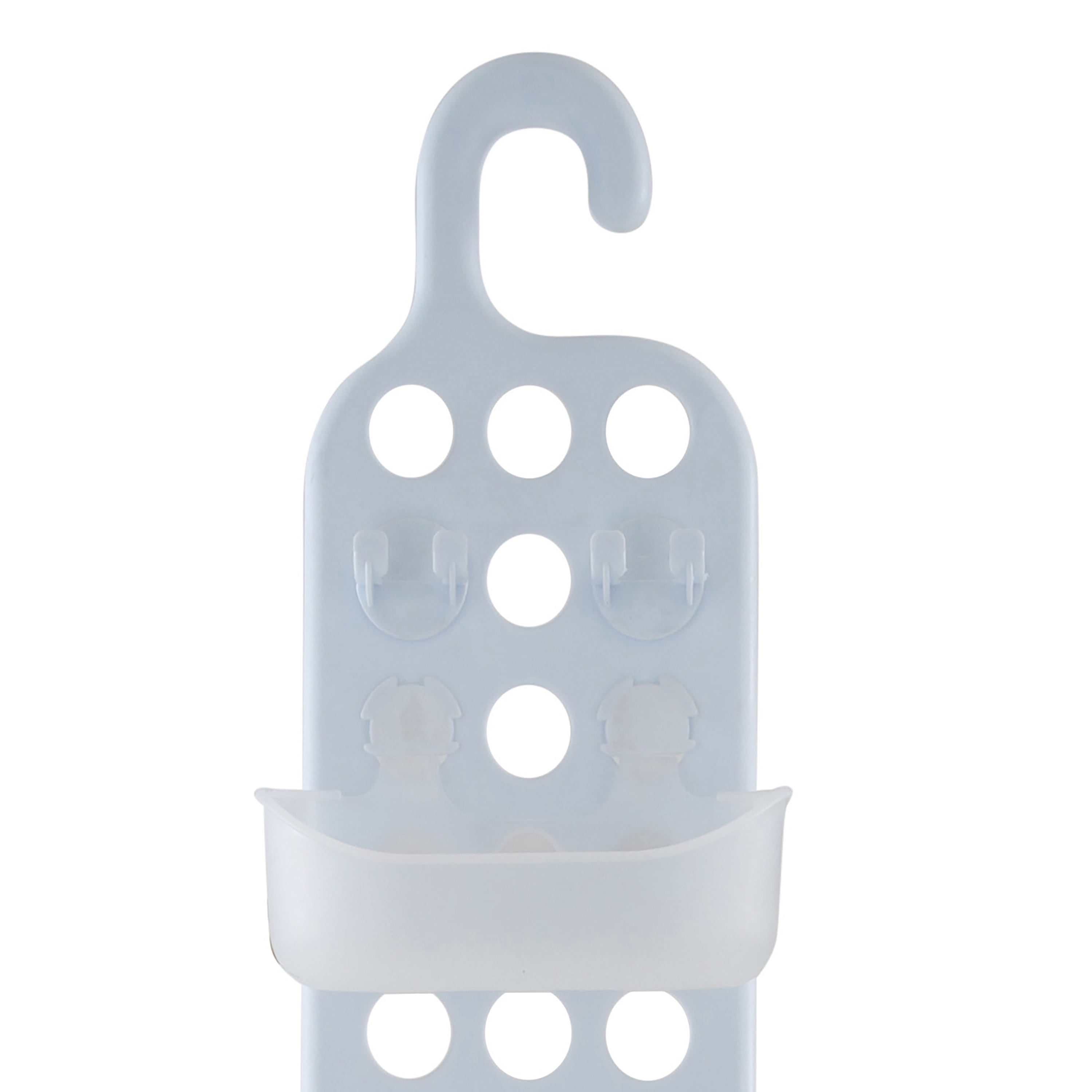 Bath Bliss 3 Shelves Tier Adjustable Plastic Shower Caddy, White