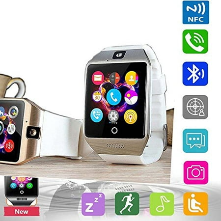 Bluetooth Smart Watch Phone Pandaoo Smart Watch Mobile Phone Unlocked Universal GSM Bluetooth 4.0 NFC Music Player Camera Calendar Stopwatch Sync for Android iPhone Google Huawei Smartphones (Best Android Calendar App Sync With Google)