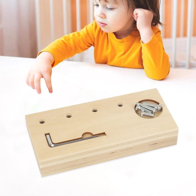 Tablero de destornillador Montessori para , básicas, juguete sensorial educativo, aprendizaje de materiales Montessori de para B Baoblaze tablero de destornillador
