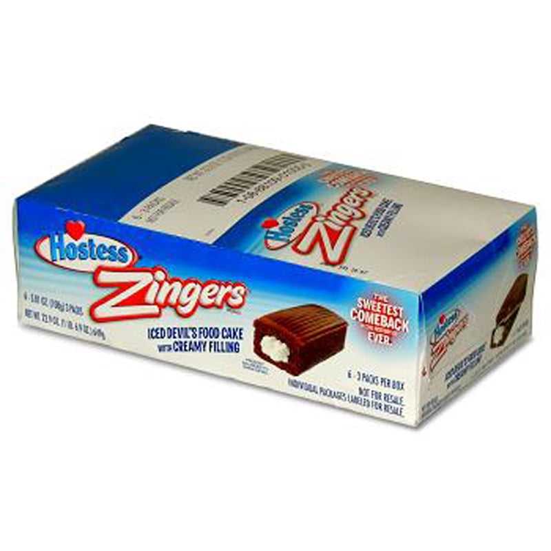 Product Of Hostess, Zinger Chocolate, Count 6 (3.81 oz) Cakes
