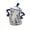Blue, variant on Handmade Storage Canister with Attitude, Airtight Coffee Kitchen Canister for Sugar, Flour, Tea,Nuts