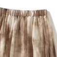 thumbnail image 4 of Vedolay Skirts Summer Skirk for Women Elastic Waist Color Block A-Line Midi Chiffon Pleated Skirt,Khaki One Size, 4 of 5