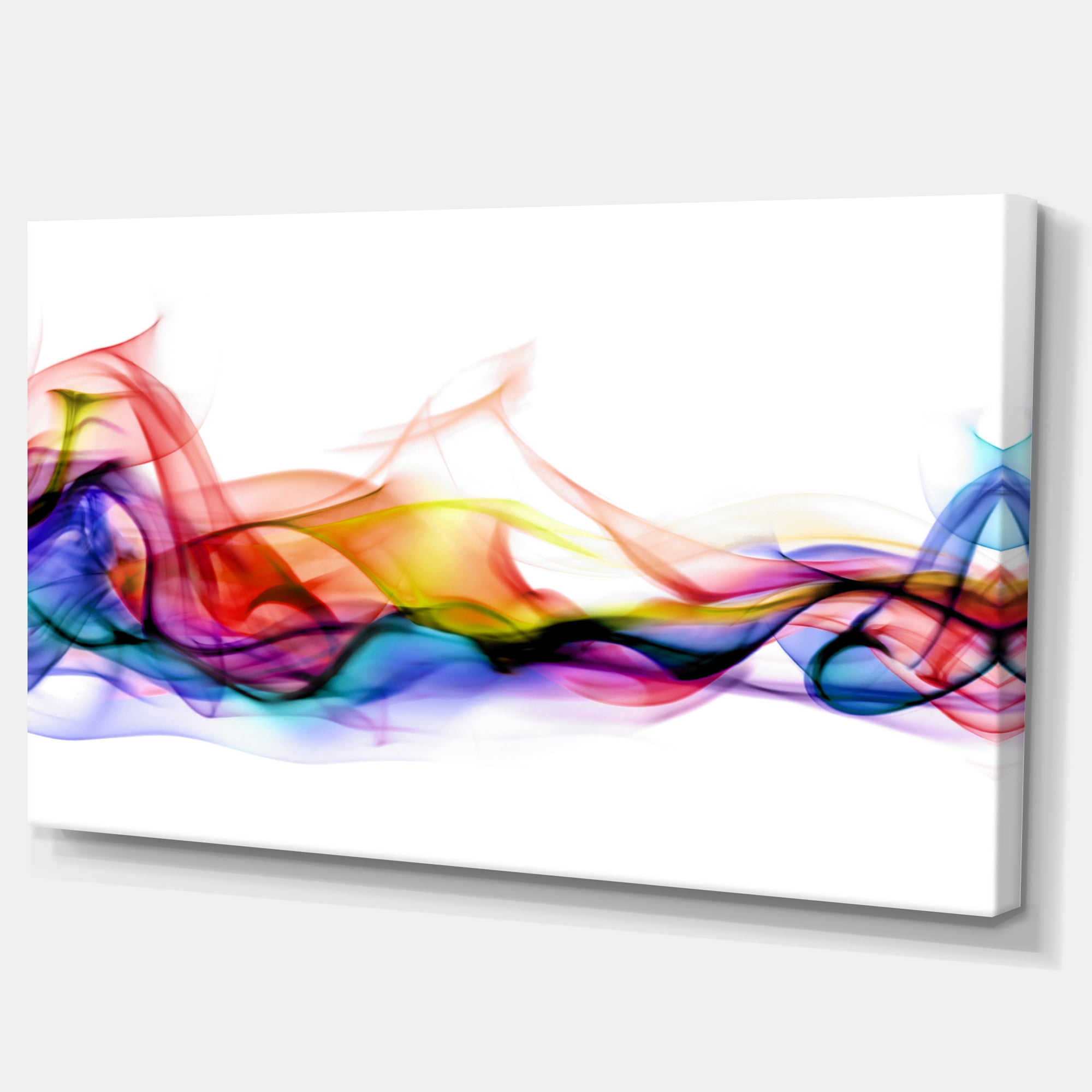 Designart 'Abstract Smoke ' Contemporary Artwork