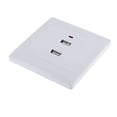 thumbnail image 3 of 2x Enchufe de Pared USB Soledad Toma de Corriente Estación Del Panel 5V 2.1A, 3 of 8