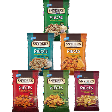 Snyder's of Hanover Flavored Pretzel Pieces, Variety 6- Pack 11.25 oz. Bags