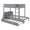 Black, variant on UHOMEPRO Twin Over Twin Bunk Bed, Convertible into 2 Separate Beds, Sturdy Metal Bunk Bed Frame with Anti-Slip Ladder, Safety Guardrails & Large Under-Bed Storage, Black