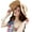 Khaki, variant on Flexible Wide Brim Straw Sun Hat, Large Bow, UPF50+ Protection, for Beach Fishing Outdoor Activities