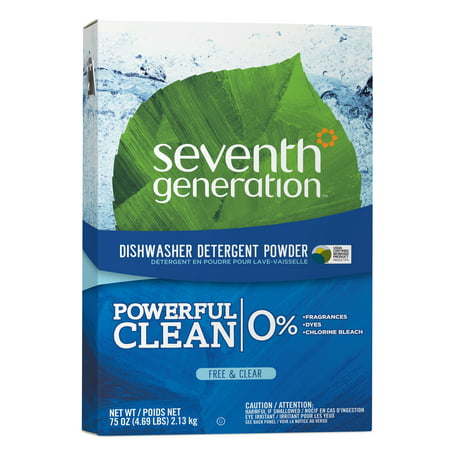 Seventh Generation Free & Clear Dishwasher Detergent Powder Fragrance Free 75 (Best Dishwasher Detergent For Septic Systems)