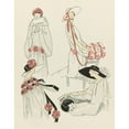 thumbnail image 2 of Anonymous 20x24 Gold Ornate Framed and Double Matted Museum Art Print Titled - Gazette Du Bon Ton, 1921 - No. 10: No XX Sketch (1921), 2 of 4