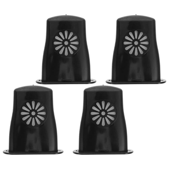 GAXIRE 4-Pack Ukulele Sound Hole Humidifiers, Black ABS Guitar Humidifier for Improved Tone and Wood Care