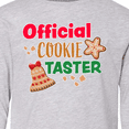 thumbnail image 4 of Inktastic Christmas Official Cookie Taster with Bell and Star Cookie Long Sleeve Youth T-Shirt, 4 of 5