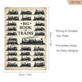 thumbnail image 3 of 1pc Metal Wall Sign, 8x12 Inches, Vintage Train Collection Decorative Sign, Perfect for Train Enthusiasts, Home, Office, Garage, or Cafe Decor, Retro Style Art, Unique Gift Idea, 3 of 7