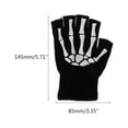 thumbnail image 4 of MANNYA Half Finger Skeleton Cycling Gloves 1 Pair Children Kids Outdoor Exercise Supply, 4 of 9