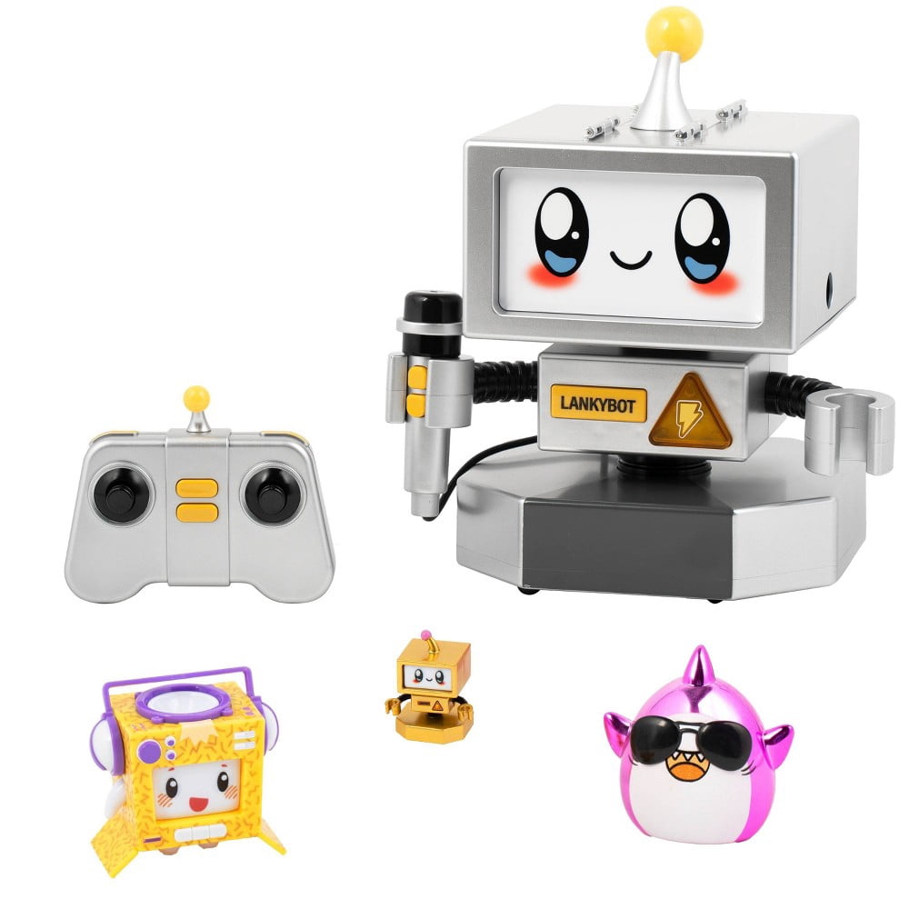 LankyBox LankyBot Mystery RC Mystery RC with Surprise Toys to Discover Inside, Officially Licensed Merch