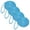 Blue, variant on DC Cargo Mall 4 Marine-Grade Double-Braided Dock Lines | ⅜” X 20’ Double-Braided Nylon Dock Line with 12” Eyelet | Dock Line for Boats