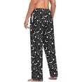 thumbnail image 5 of Top-kevin Halloween Bats Moons Star Men's Pajama Pants Super Soft Sleep Lounge Pants Pjs Bottoms with Pockets, 5 of 13