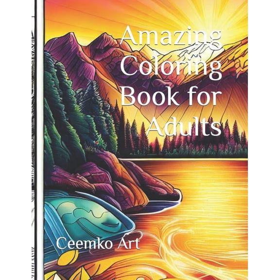 Amazing Coloring Book for Adults : Features 60 amazing and relaxing images to be colored (Paperback)
