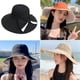 thumbnail image 5 of Sombrero de pescador de ala grande con circunferencia de la cabeza de 56-58 cm, para mujer, con lazo, para lavabo, para playa al aire libre, 5 of 5