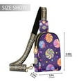 thumbnail image 2 of FORMRS Womens Crossbody Sling Bag Travel Daypack Shoulder Chest Backpack, Candy Cosmic Swirls, 2 of 7