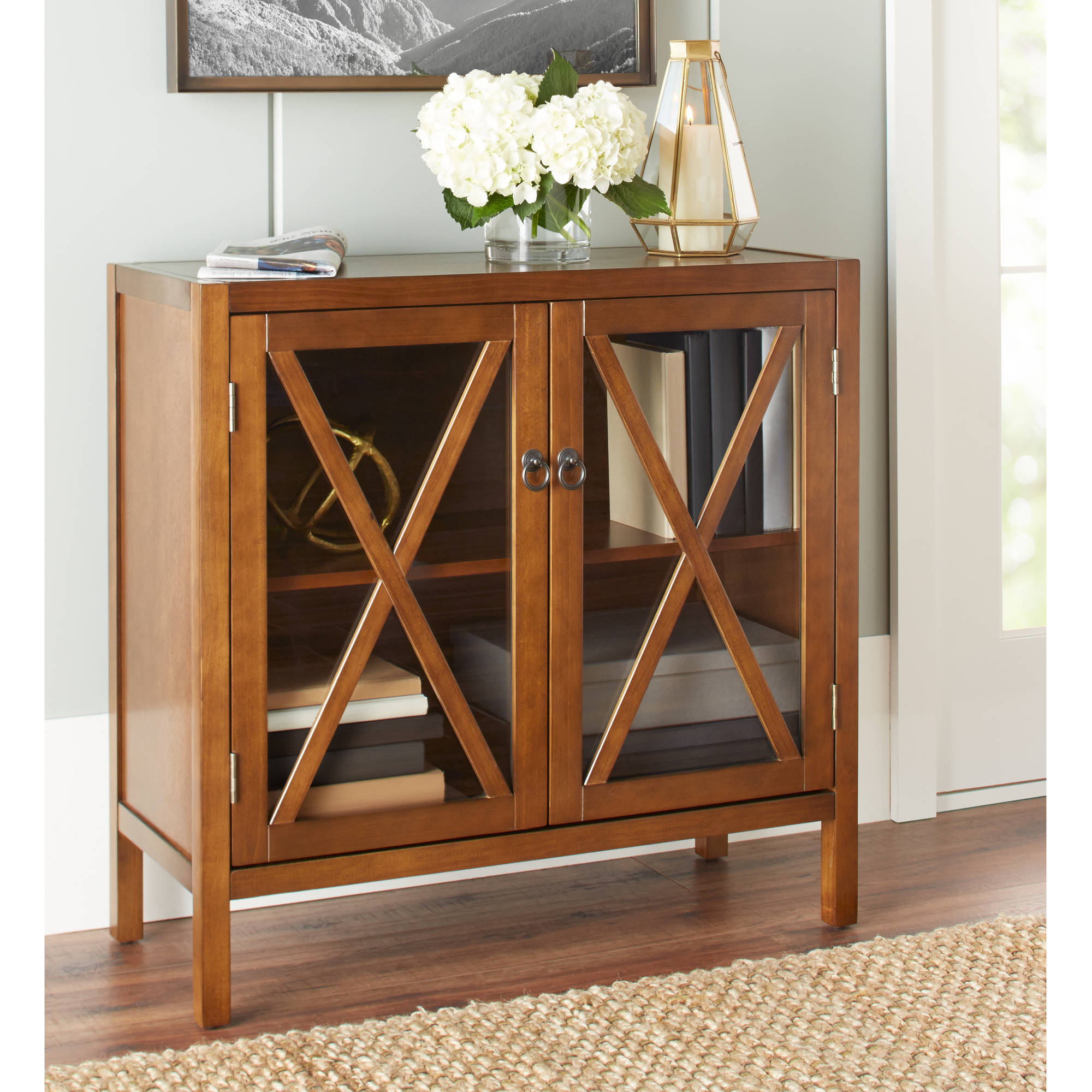 10 Spring Street Winslow 2-Door Cabinet, Caramel