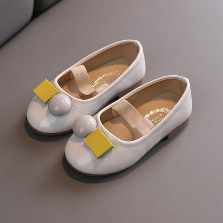 

Toddler Kids Baby Girls Princess Casual Leather Shoes Sweet Sandals Beige 31