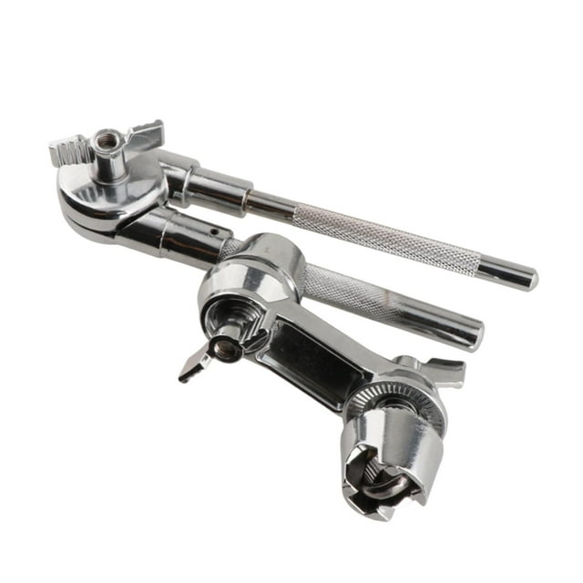ziyahi Ensemble de Tambours en Métal Pince Extension de Cymbale Support de Batterie Structure Stable Performance Professionnelle Pince de Support de Batterie et Argent P