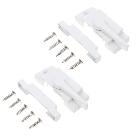 2 Sets Security Window Sash Locks Window Anti-Theft Locks Useful Security Locks