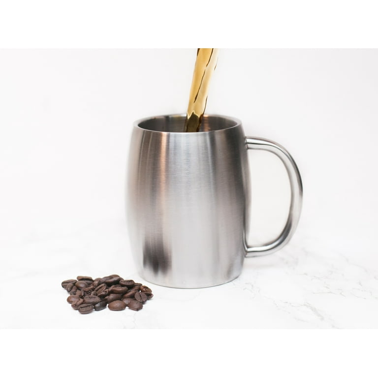 Stainless Steel Insulated Double Wall Travel Coffee Mug Cup 14 Oz Ther —  AllTopBargains