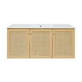 thumbnail image 6 of Classe 48" Wall-Mounted Bathroom Vanity in Natural Oak, 6 of 9