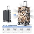 thumbnail image 3 of JUNZAN Watercolor Zebra Print Washable Luggage Cover - Fashion Suitcase Protector Fits 18-32 Inch Luggage (without luggage), 3 of 5