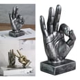 thumbnail image 4 of Hand Finger Gesture Desk Statues Fingers Sculpture Creative Home Living Room Cabinet Shelf Decoration -, 4 of 7