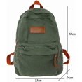 thumbnail image 2 of Women Men Canvas Bag Boy Girl College Backpack Male Female Book Travel Backpack Laptop Lady Student Bags ( Size : 42cm), 2 of 4