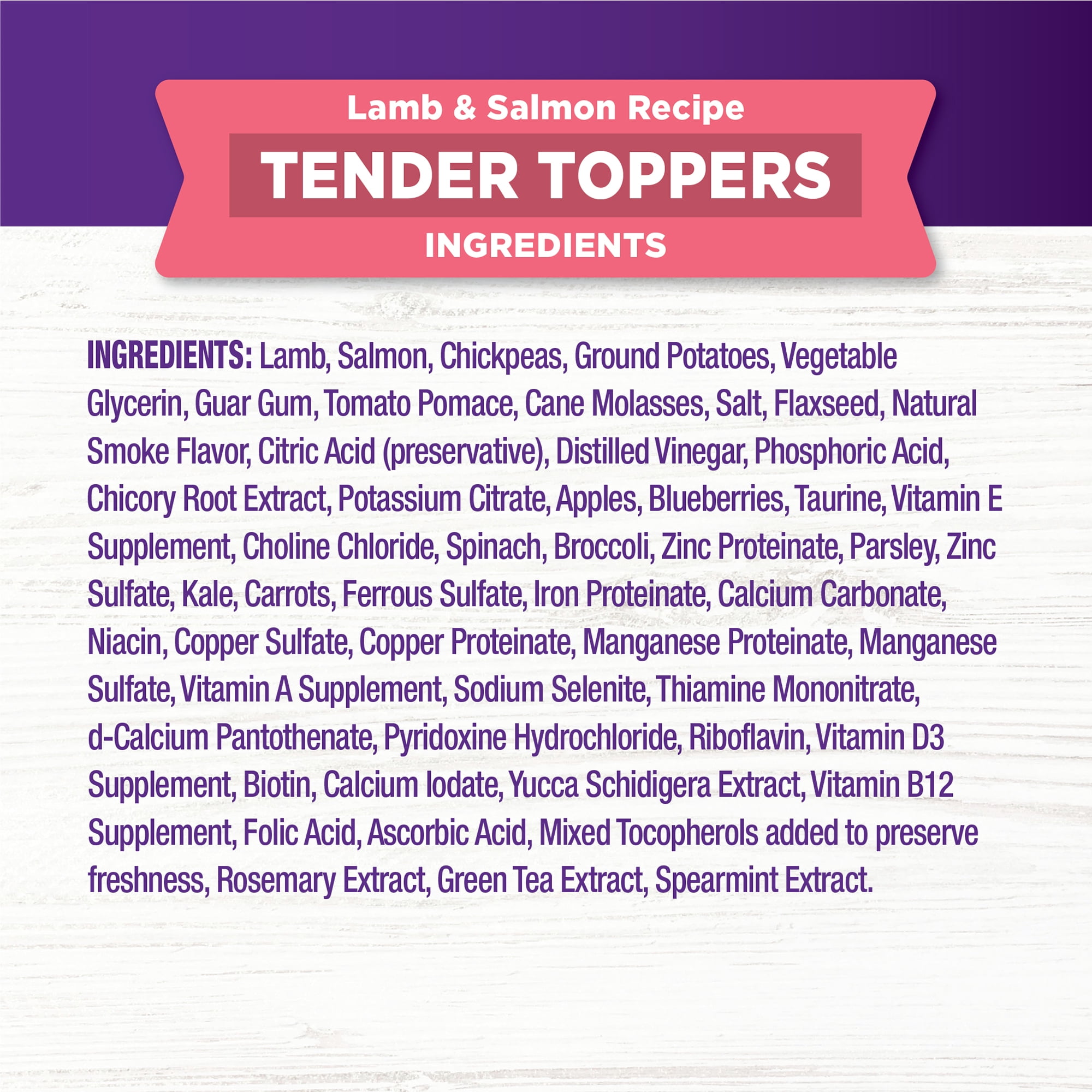 Wellness Bowl Boosters Tender Toppers, Dog Food Topper for Small, Medium, & Large Breeds, Grain Free, Natural, Lamb & Salmon, 8 Ounce Bag (Pack of 1)