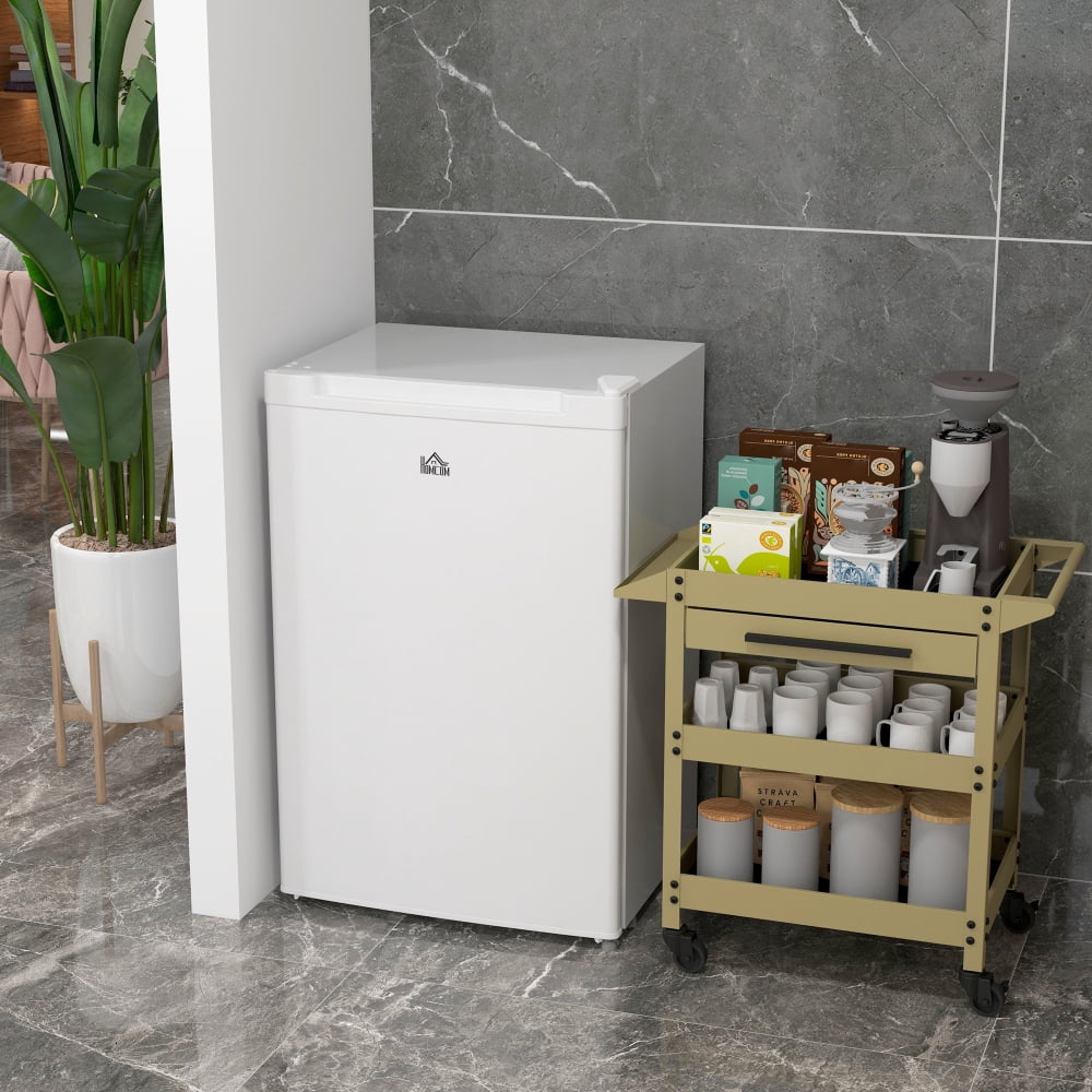 NOBOLEA 3.0 Cu.Ft Compact Upright Freezer, Mini Freezer with Adjustable Temperature, Reversible Door for Dorm, Apartment, RV